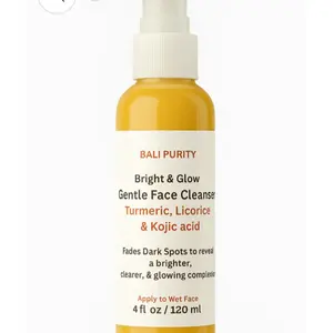 GLOW FACE CLEANSER (4 OZ/120 ML).  Natural & Organic