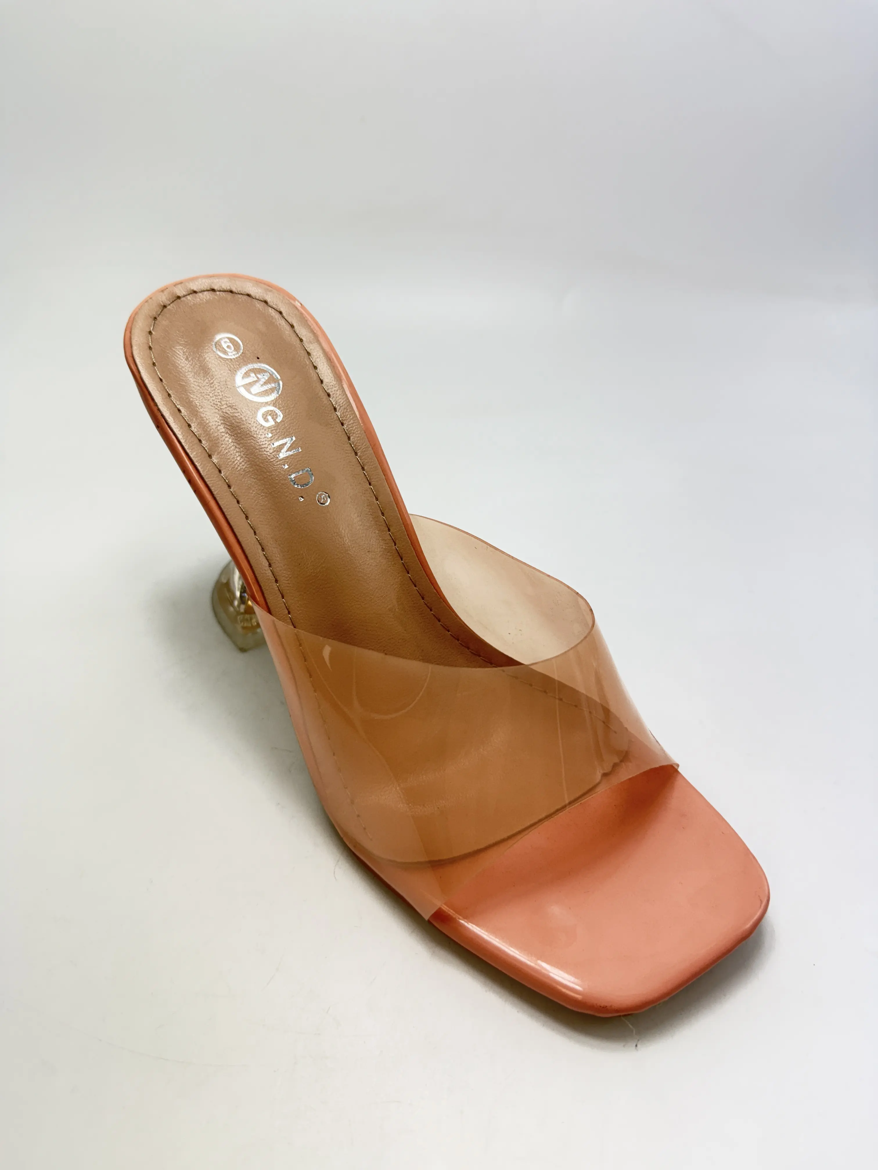 Womens Clear Heels Sandals Transparent Stiletto Heel Slippers Backless Peep Toe Slip on Heeled Mules | Transparent Heels, Slip on, Peep Toe, Backless, Heeled,