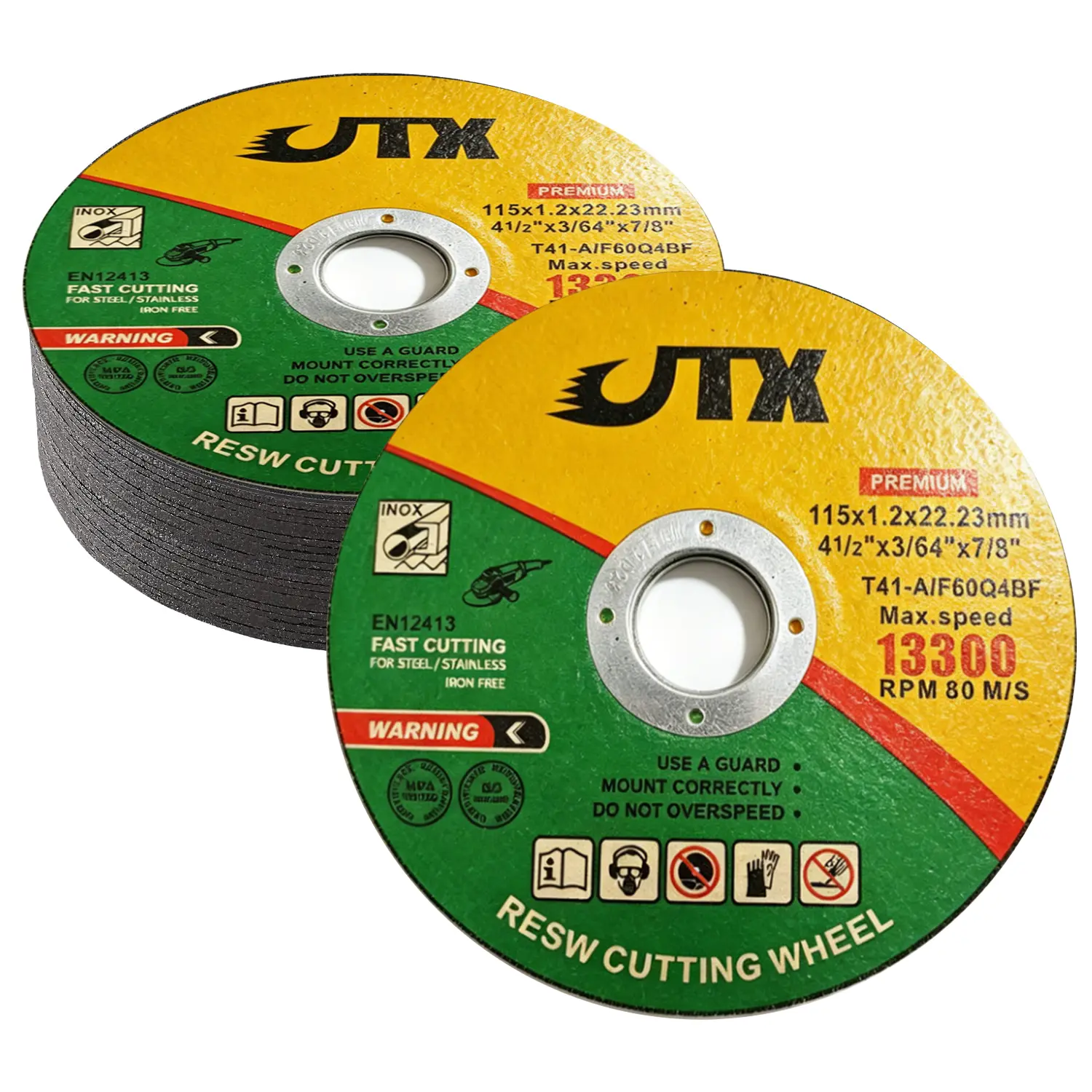 10 Pack Ultra Thin Angle Grinder Cut Off Wheels, Universal Wear-Resistant Metal Cutting Discs