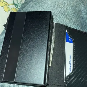 Smart Wallet for Men Large Capacity 10-15 Card RFID Blocking Bifold Wallet Slim Minimalist Credit Card Holder with ID Window Cash Slot