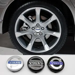 Volvo Car Wheel Center Cap Badges Set, Fits Rdesign Awd C30-C70 S40-S90 V40-V50 Xc60, 4-Pack, 64mm Simple Fashion Accessories