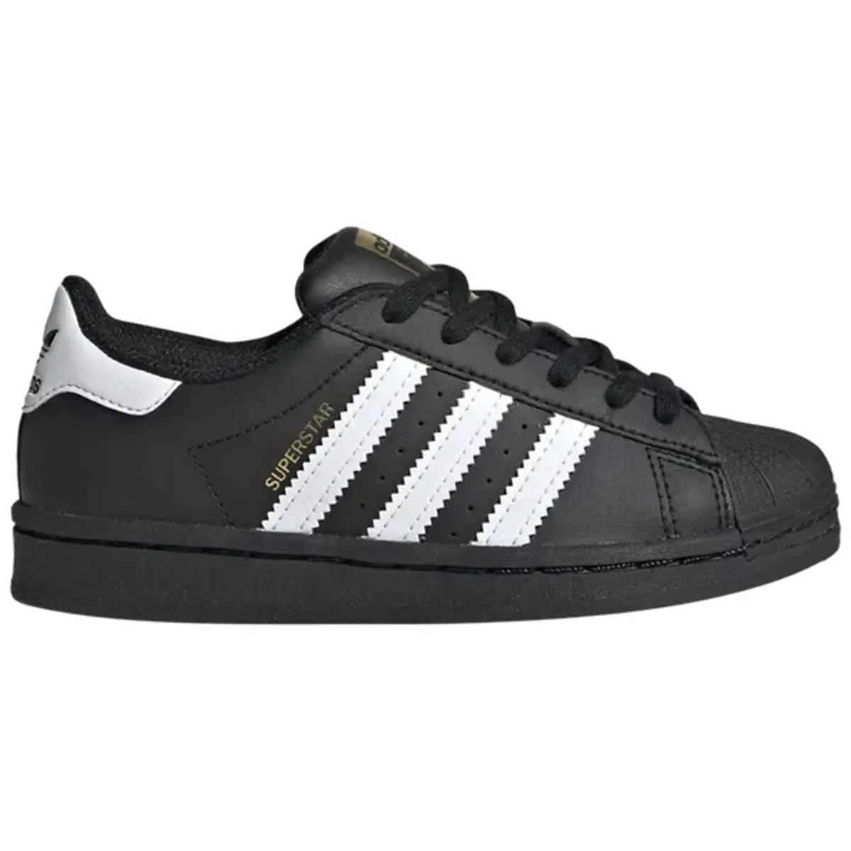adidas Superstar Core Black Cloud White PS Fashion Shoes New adidas Superstar Core Black Cloud White PS Fashion Shoes New