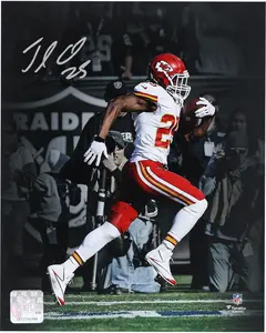 Jamaal Charles Kansas City Chiefs Autographed 8" x 10" Four Touchdown Game Running Vertical Spotlight Photograph - Fanatics Authentic Certified