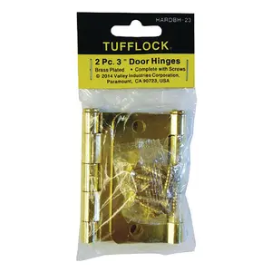 WorldWide Sales Online 2pc 3" Butt Style Hinges with Color Matched Screws, Brass – Hinge, import_2021_10_29_212114