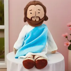 13" Soft Huggable Jesus Stuffed Animal, Christian Religious Doll Gift for Easter, Christmas Indoor Leisure Recreation Equipment