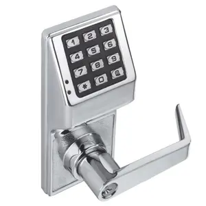 Alarm Lock DL270026D Trilogy Grade 1 Digital Keypad Security Lock, Satin Chrome Solid Steel Electronic Lever Door Hardware for Motorcycles