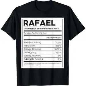Rafael Nutrition Information, Problem Solving Hard Work T-Shirt