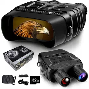 4K Night Vision Binoculars with Anti-Shake, 36MP Digital Infrared Goggles for Total Darkness 1312ft, 10x Optical Zoom Day and Night Use Sport Mode Camcorder for Hunting Camping Home Security Farm Monitoring, 2.31 Display