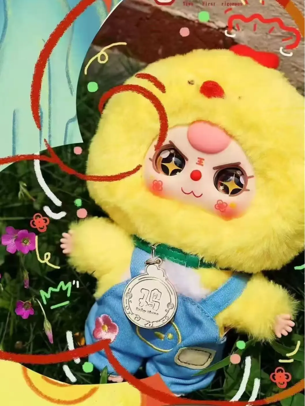 BB3-Baby Three - Twelve Zodiac V2 Plush Blind Box Mystery box Pendant Bunny Soft Collectibles (Hidden style 1/96)