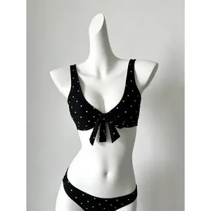 Stylish Polka Dot Two Piece Bikini Set High Cut Leg Comfortable Stretchy Swimwear Beach Bathing Suit For Ladies Holiday 2026 New