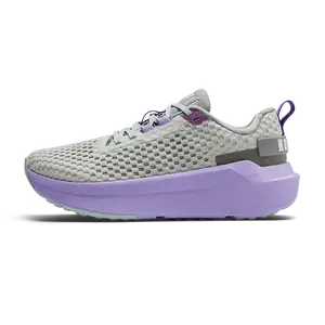 NOBULL Women's Journey 2 Shoe in Light Gray Purple Rose - Breathable Running Shoe, Comfortable Walking Sneaker, Cushioned Runner
