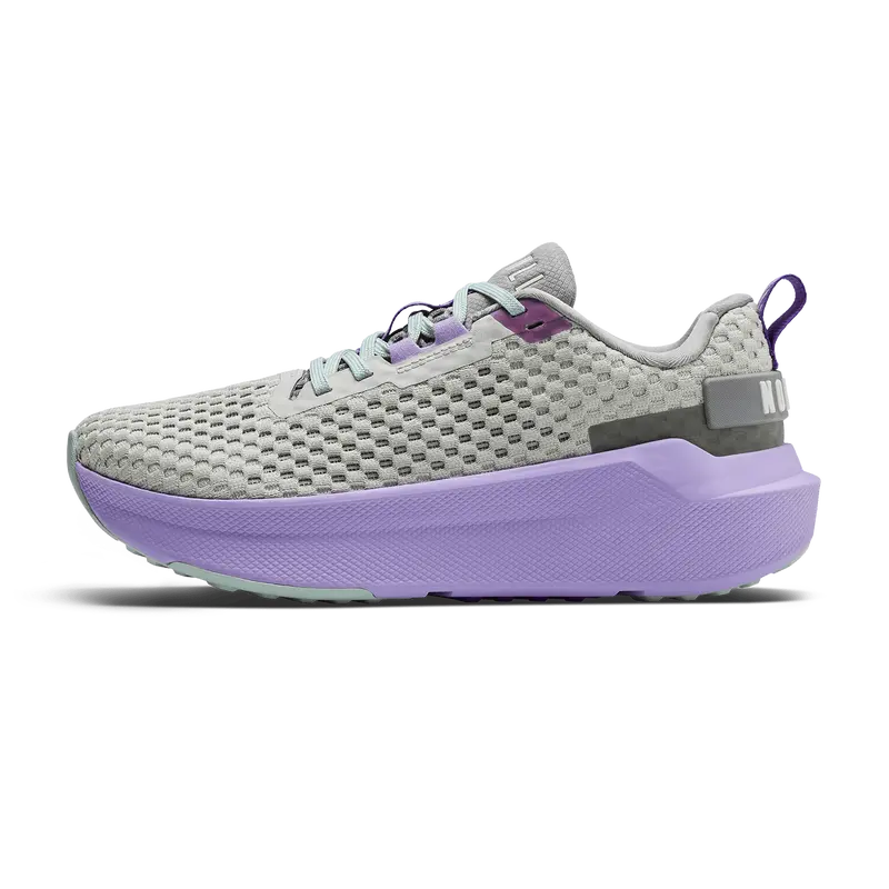 NOBULL Women's Journey 2 Shoe in Light Gray Purple Rose - Breathable Running Shoe, Comfortable Walking Sneaker, Cushioned Runner