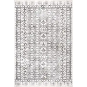 Kehlani Distressed Diamond Area Rug