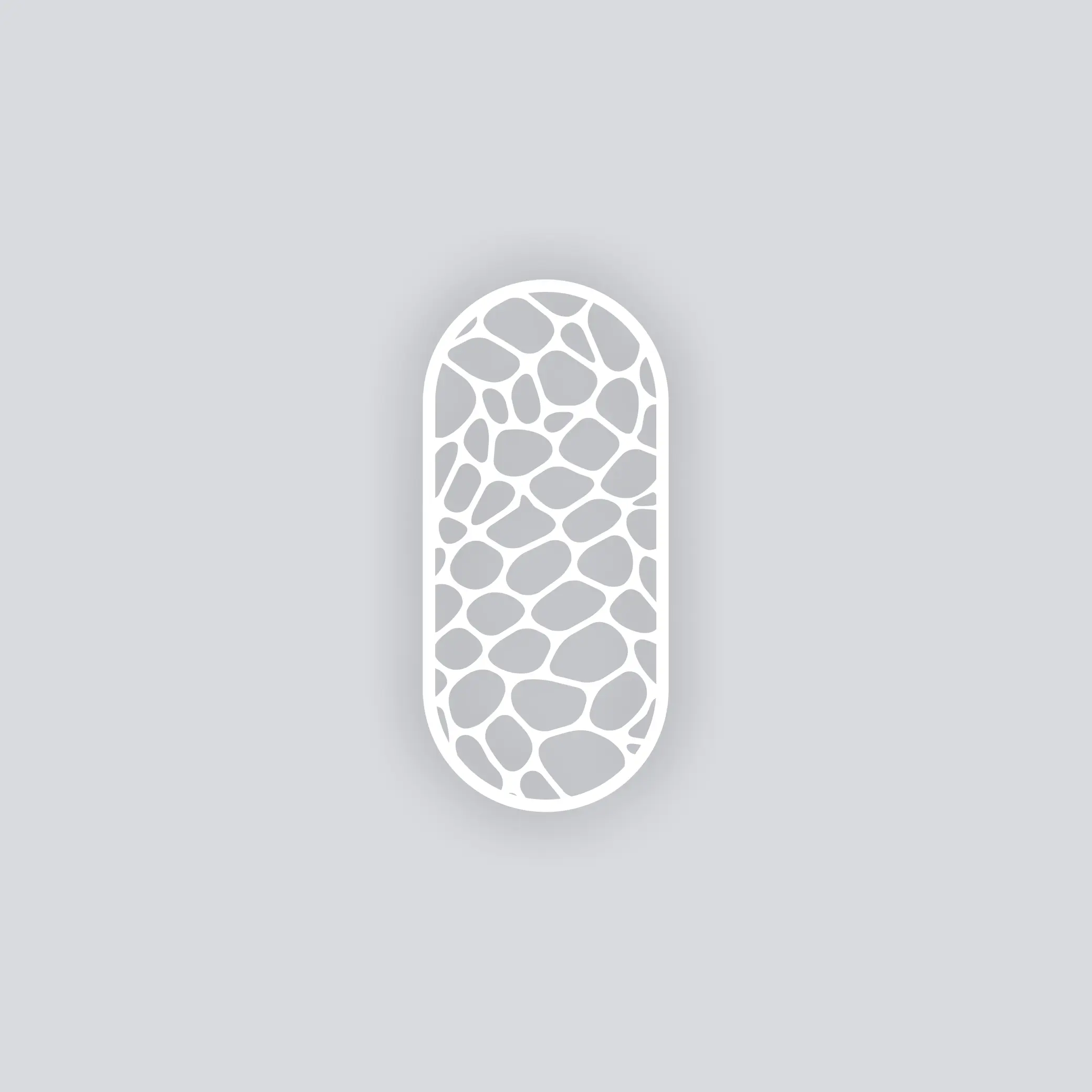 Dragon Scales Rounded Rectangle Face Clay Stencil