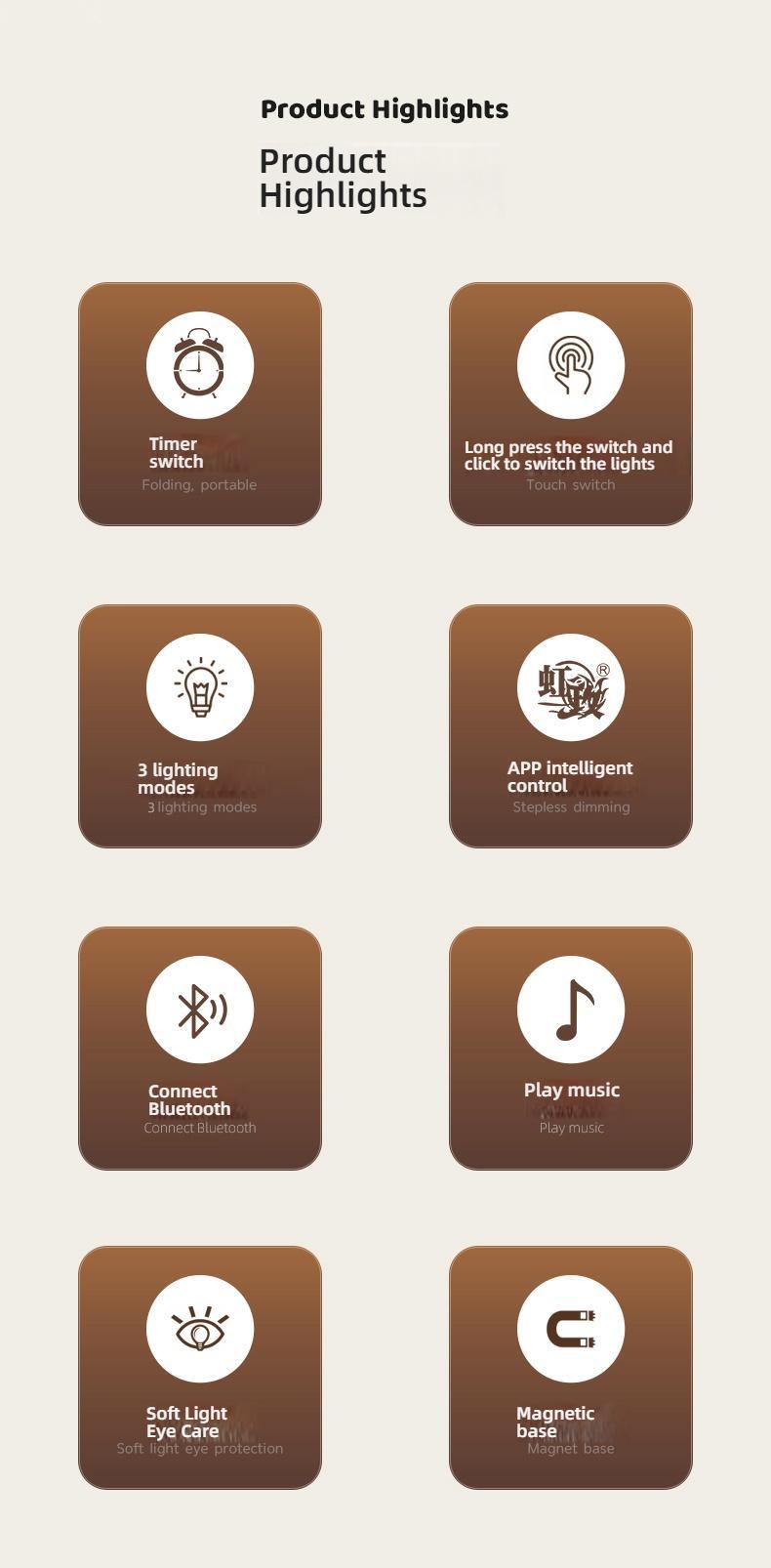 Cute Bluetooth Night Light with App Control - Stepless Dimming, Timer, Colorful Light, Bluetooth Music, Ideal for Sleep & Gift Giving, Perfect for Kids and Bedrooms