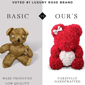 LUXARY ROSEBEAR/ Halloween Rosebear/ Fall collection/ Rosebears for your girlfriend, mom, sister, etc.