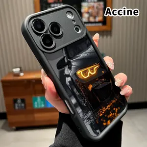 Rainy Car Glow Pattern TPU Phone Case for iPhone 17 Pro Max 16 15 14 Plus 13 12 Mini 11 XR X XS Air E Shockproof Drop Protection Rugged Durable Silicone Cover Cellphone Protective Casing