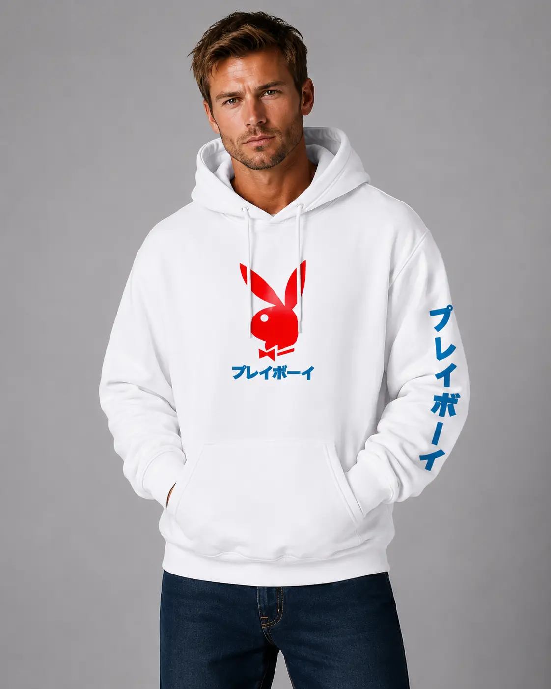 Playboy Japanese Rabbit Head Hoodie