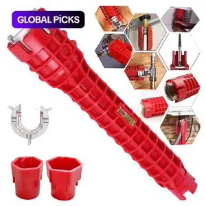 1 Count Multifunctional Faucet Ratchet Wrench, Sink Faucet Installer Tools, Installation Pipe Extractor for Small-Space Toilet, Kitchen and Bathroom, Multifunctional Wrench Set, Adjustable Wrench Hand Tools, Pipe Flexible Wrench #GLOBAL PICKS