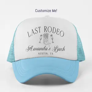 Custom Bachelorette Party Trucker Hat – Personalized Cowgirl Western Theme Party or Bach | Bachelorette Party Hats, Bday Hats, Boots Theme Bar Crawl Party Accessories, Matching Group Hats