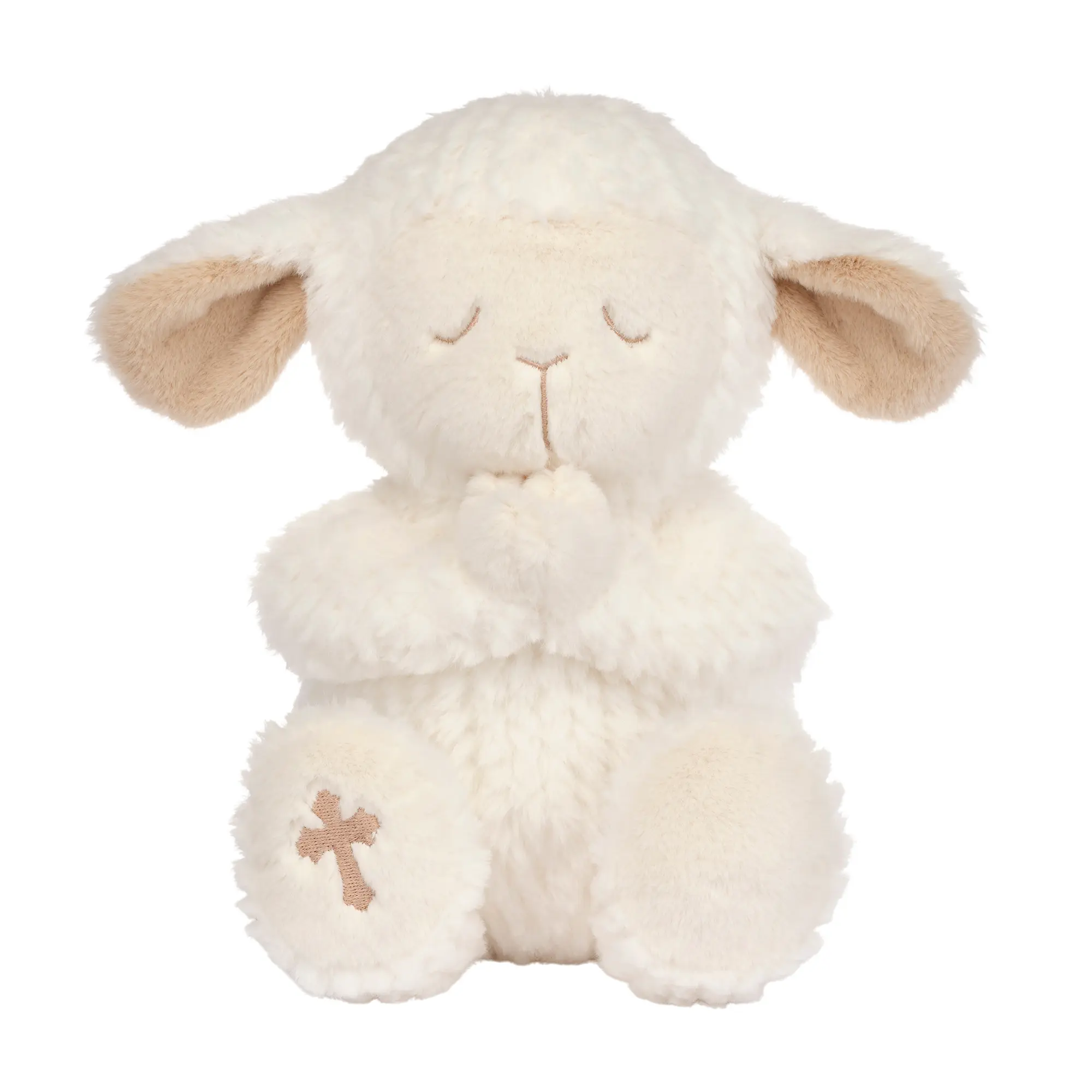 Lambs & Ivy Heaven Sent Praying Baptism Plush Lamb Stuffed Animal Toy- Mary