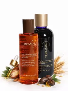 Care and Protection for Color Treated Hair - Shampoo Matizador para Cabello Rubio Teñido + Aceite Protector del Color