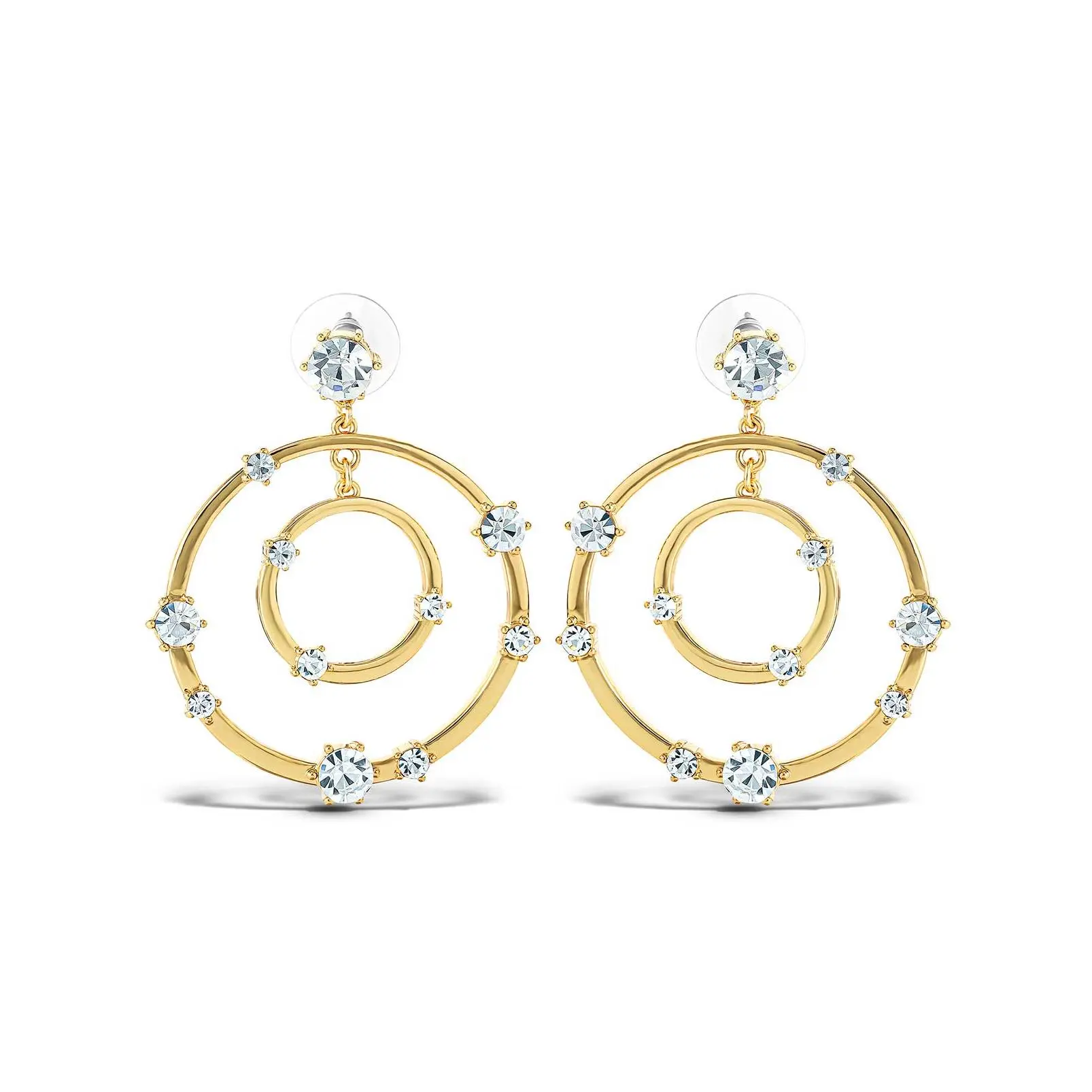 Orbital Crystal Drop Earrings