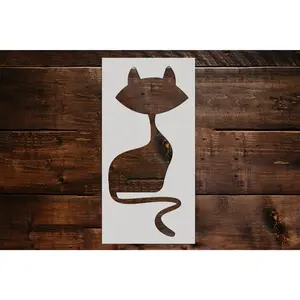 Cat Stencil - Art and Wall Stencil
