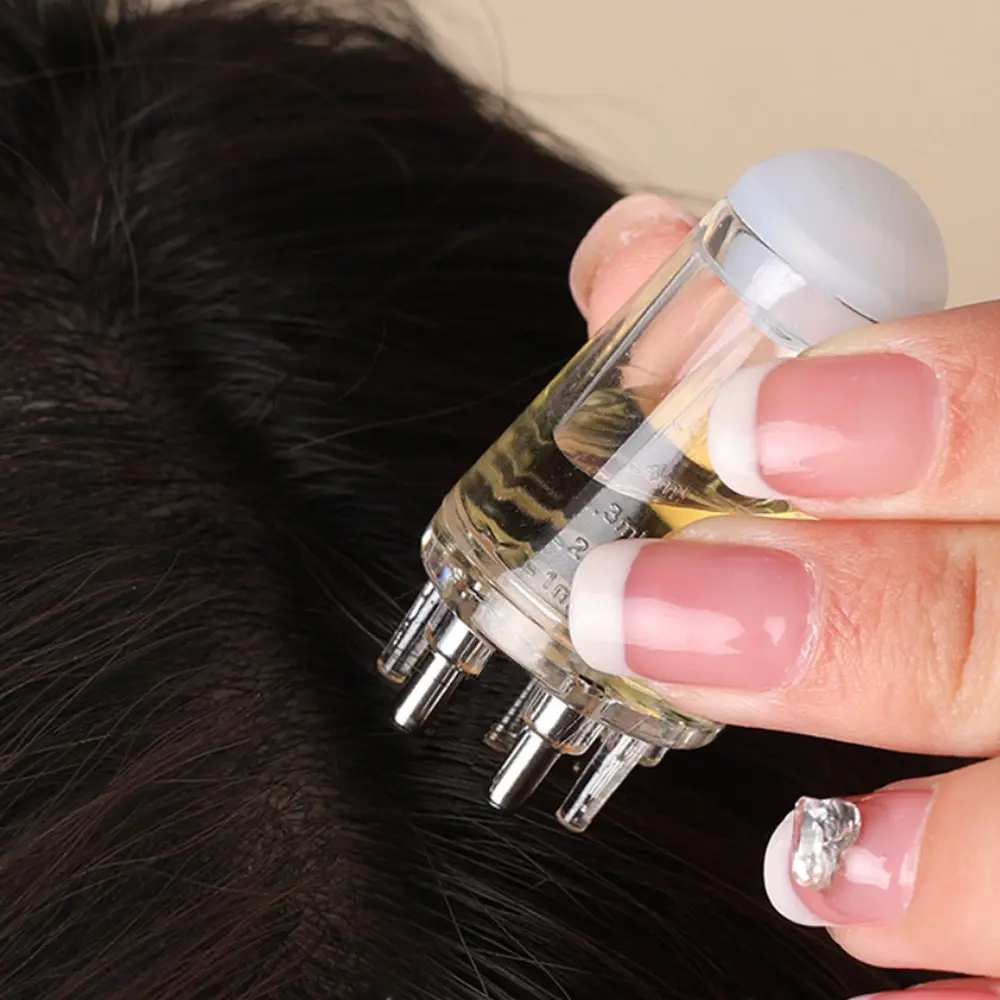 Scalp Applicator Comb, Combs Oil, Portable Hair Oil Applicator Bottle, Scalp Massager & Hair Growth Care Tool, Scalp Stimulator, Design, Hair Regrowth Haircare, Hair Oiling