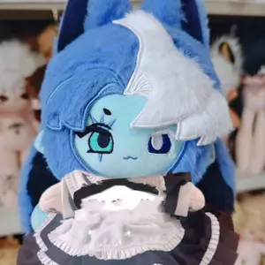 20cm Game Cookie Run Kingdom Shadow Milk Cookie Cute Dress-up Dolls Cartoon Stuffed Plush Doll Toys Children's Fans Gift TO