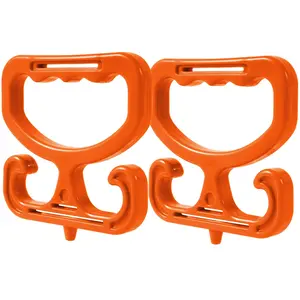 Grocery Bag Shopping Bag Holder Handle Carrier Each Handle Holds Up to 80lbs. 2 Pack Carrier Tool… (2 Handle)