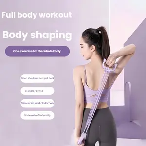Figure 8 Resistance Band for Men & Women Portable Full-Body Trainer Arm Chest Shoulder Shaping for Yoga Golf Fitness Anti-Slip Muscle Training Gear Perfect Gift for Fitness Lovers