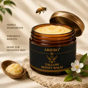Grass Fed Beef Tallow Moisturizer with Raw Honey – Deep Hydration for Face & Body – Dry & Sensitive Skin – Skin Barrier Support