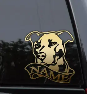 Pitbull Name Vinyl Decal Sticker