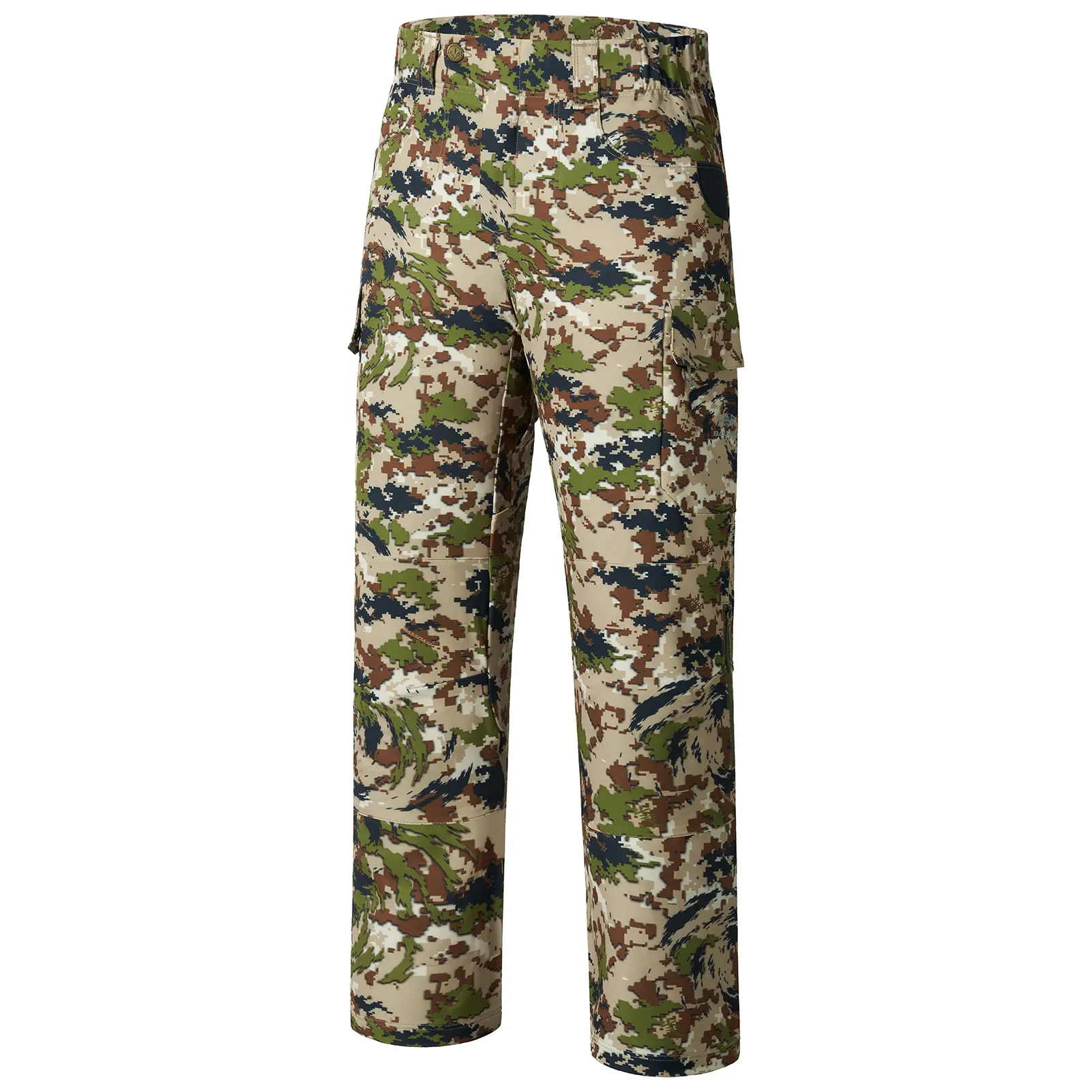 Bassdash Invis Men’s Stretch Hunting Pants Water Resistant Camo Fishing Pants