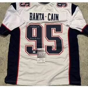 Tully Banta-Cain New England Patriots Autographed, Inscribed Custom Apparel Jersey - Sports Collectible with JSA COA