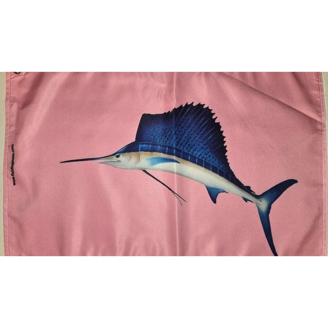 Realistic Sailfish Animal Fishing Flag for Adult Lady Anglers - Water Resistant Micro Twill Double-Panel Standard All Seasons Festive Home Decor Banner, Durable Indoor Party Supply