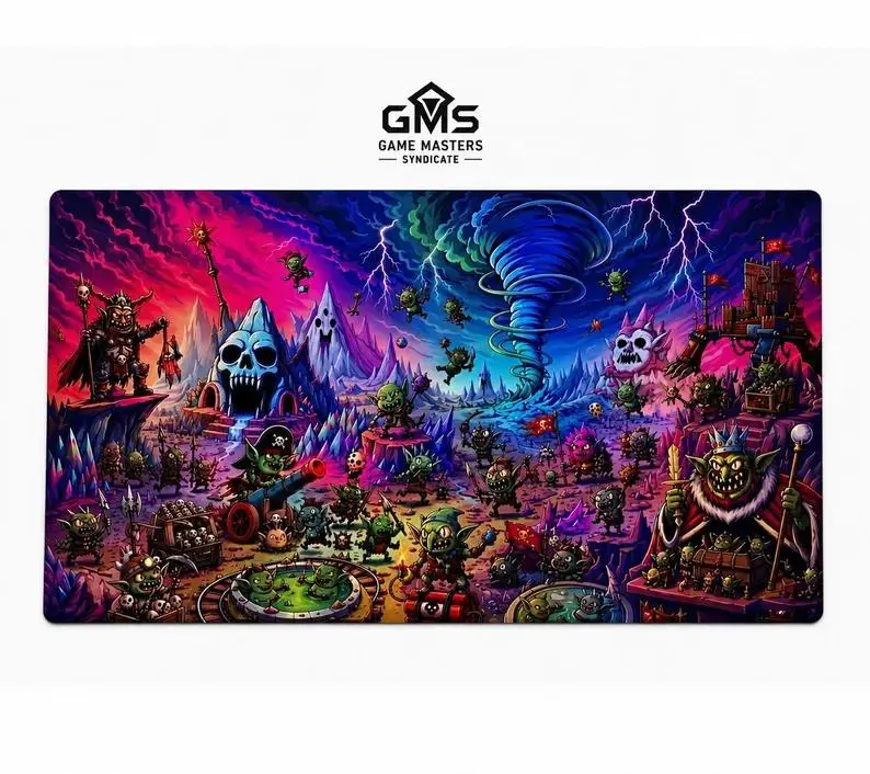 [3 Samples] GGoblinn Storm Deck Playmat Magic The Gathering Secret Lair, Desk Mat Anime Setup Mat