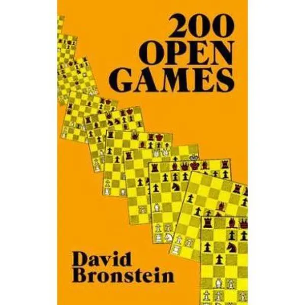 USED Book - 200 Open Games (Chess) by David Bronstein (Paperback) - english