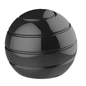 Apqdw Metal Kinetic Desk Fengshui Ornaments, 2.17'' Anti Anxiety Desk Fidget Ornaments for Adults for Office equipment part, Optical Illusion Spinner (55MM, Black)