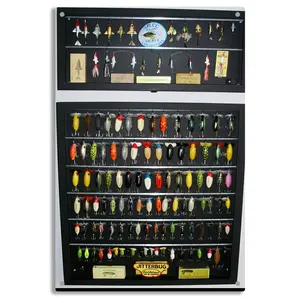 Vintage Fishing Lure Display - Retro Aluminum Metal Tin Sign with Artwork, Dust-Proof & Waterproof, Ideal for Home, Cafe, Pub Wall Decor, Collectible Holiday Ornament, Fishing Gift, Perfect for Room Decor