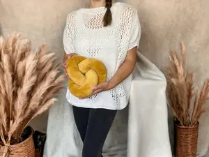 Knot pillow in Small Celtic shape is 8 x 4 inches, Soothing fidget squishy pillow, Decorative accent cushion