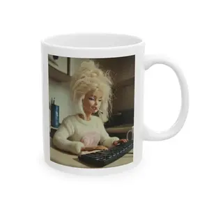 Funny Stressed out Barbie Mug, Funny gift for Mom, Dad, Coworkers, Friend, Sister, Aunt, Grandma, Boss, Office Mug, Funny Gift, Gift For Desk, Gift for Boss, Mug For Work, Mug For Office Sarcastic Corporate Girlie Gift for Coworker & Boss
