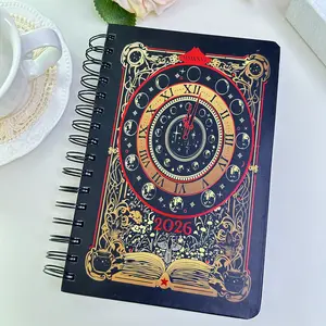 2026 Weekly & Daily Planner Roman Compass Vintage Design Spiral Bound Goal Tracking Notebook with Thick Pages Sturdy Layout for Work Life Aesthetic Agenda Book