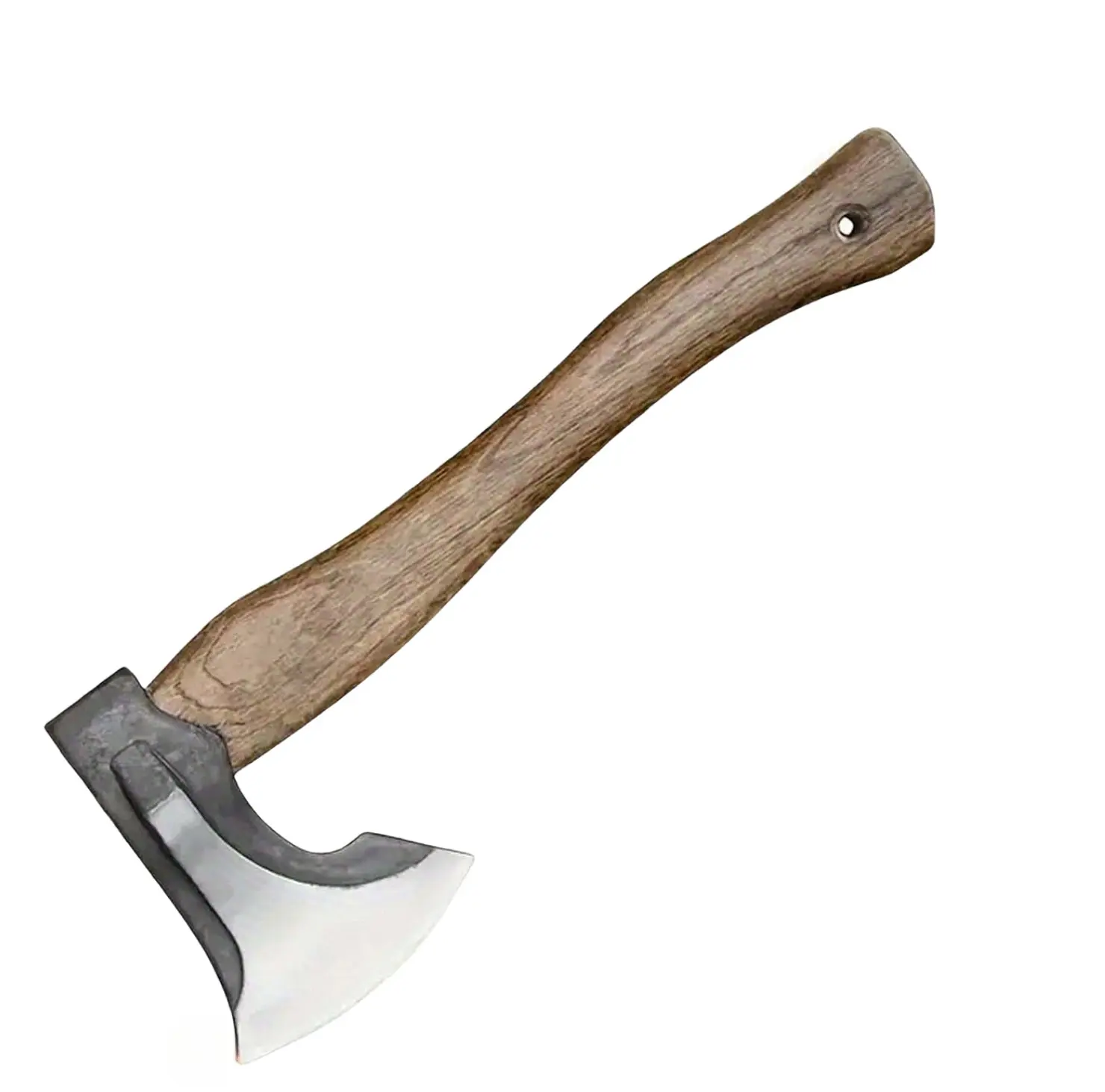 Hand-Forged Axe — Forged steel blade and solid wood handle, for gardening tasks and tool shed decoration Hand-Forged Axe — Forged steel blade and solid wood handle, for gardening tasks and tool shed decoration