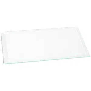 Plymor 3" x 5" Rectangle, 3mm Thick Beveled Clear Glass