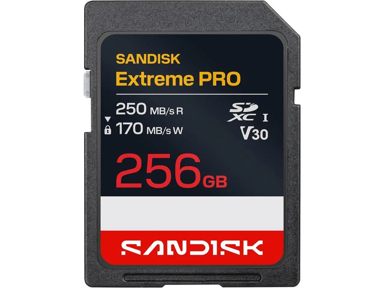 SANDISK 256GB Extreme PRO SD UHS-I Card - Up to 250MB/s Read Speed and 170MB/s Write Speed, 4K UHD, Full HD, U3, and V30 - SDSDXXJ-256G-GSCIN