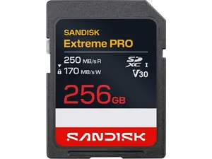 SanDisk Extreme Pro 256GB Secure Digital Extended Capacity (SDXC) Memory Card Model SDSDXXJ-256G-GSCIN