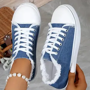 Halloween Women's Fashion Canvas Sneakers - Casual Stripes, Suitable for All Seasons, Round Toe PU Sole, Hand Washable