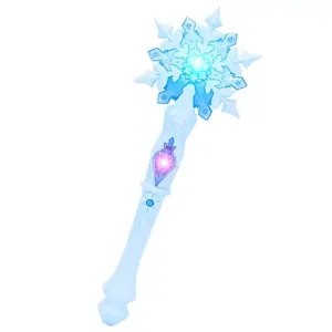 Light-Up Music Wand Toy | Magical Snow-Themed Dress-Up Wand for Kids | Interactive Roleplay Playtime